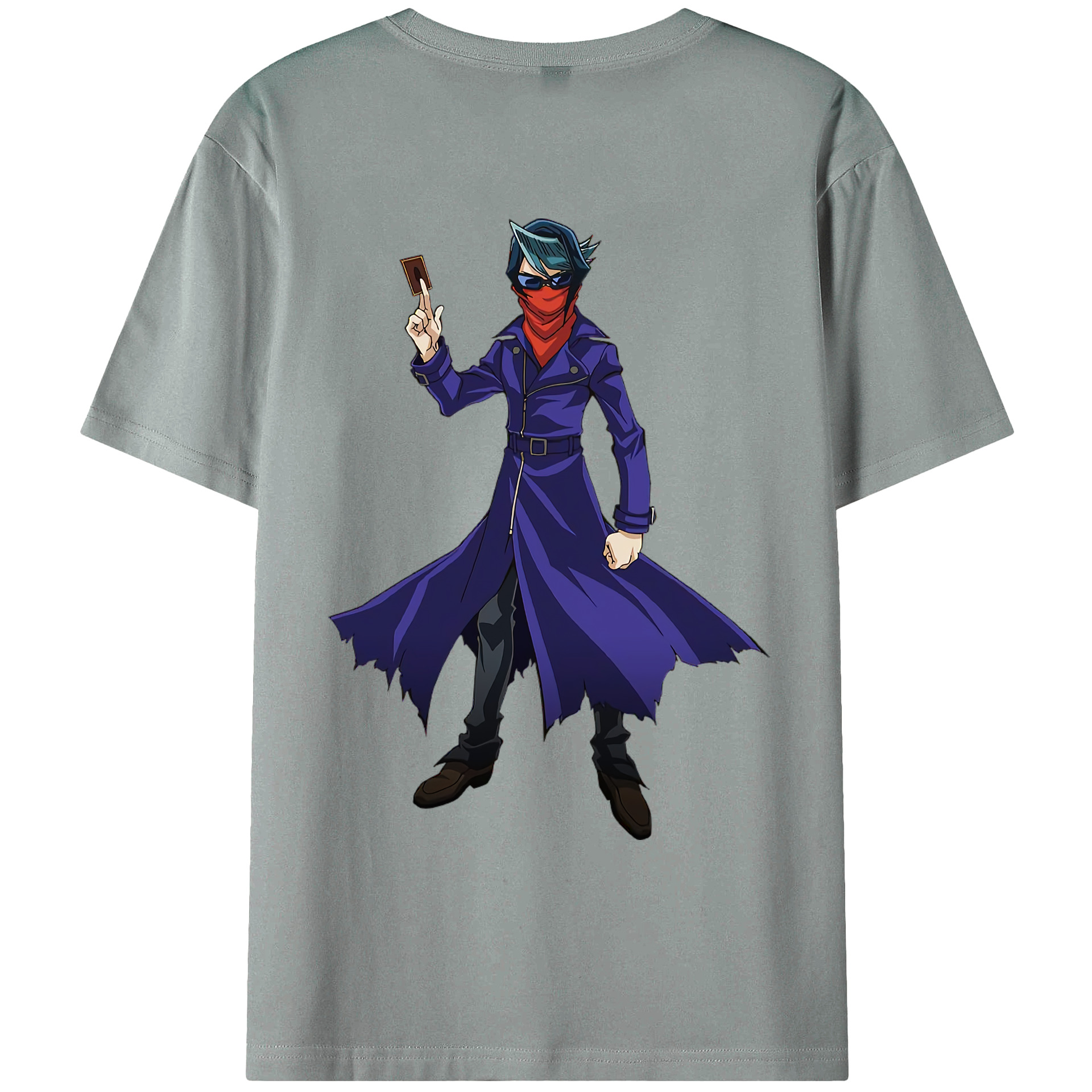 （画像用） 遊☆戯☆王 Yu-Gi-Oh! 綿100％ メンズ半袖Tシャツ（バックプリント） 通気性